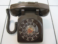 Classic Northern Telecom G-Type Rare Brown Rotary Phone 1970-80s