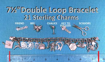 Sterling Silver Charm Bracelet – Vintage: A Girl’s Story!, View more