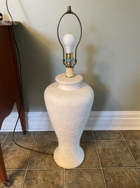 Large vintage plaster lamp