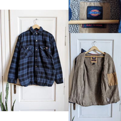 Men's Dickies Sherpa Lined Flannel Hydroshield Shirt Jacket 2XL, View more