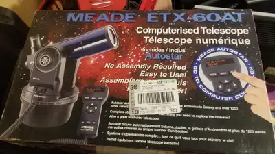 Meade Computerised Telescope Like New, View more