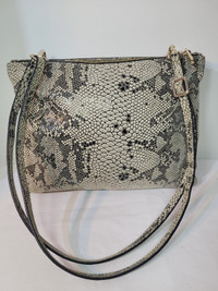 Danier Leather snake print shoulder bag