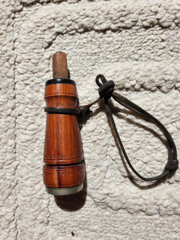 Charles Perdue 'Crow Call' (Also, 8 Black Duck "Working" Decoys) in Fishing, Camping & Outdoors in Ottawa - Image 2