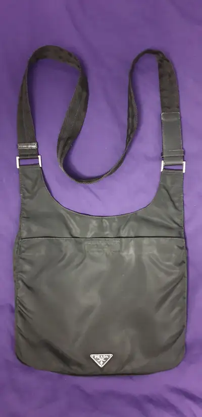 Prada black Cross Body nylon bag V218, View more