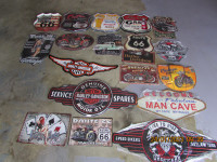 Harley AND Indian Motorcycle sign collection as well as lots of