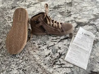 Boy hightop shoes- size 12 1/2 toddler , View more
