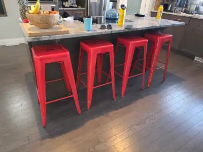 7 year old bar stools. Bought from Crate and Barrel for $250 each. Great condition. Barely used.