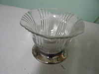 Crystal and Silver Plate dish