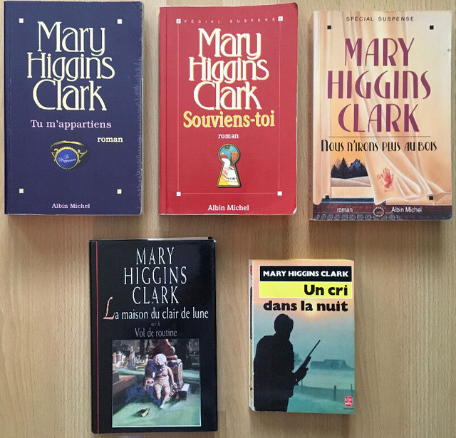Romans de Mary Higgins Clark (les 5 pour $5) dans Autre  à Trois-Rivières