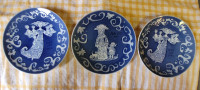 trio Royal Copenhagen MOTHERS DAY Plates 1971-72