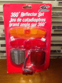 Supercycle 4 Piece Bicycle 360 Reflector Set with Brackets