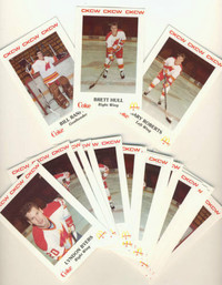 1986-87 MONCTON GOLDEN FLAMES .... UNCUT SHEET .... 15" x 17.5"
