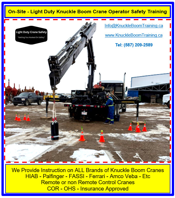 Light Crane Safety Training in Alberta  - Your Location Only in Classes & Lessons in Edmonton - Image 3