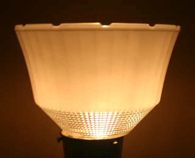 Vintage MCM Chrome and Wood Floor Lamp with Tulip Glass Shade in Indoor Lighting & Fans in City of Toronto - Image 10