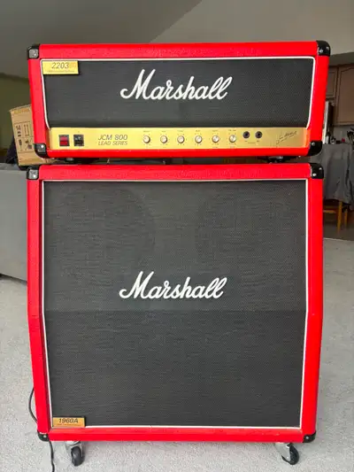 Marshall JCM 800 RED TOLEX half stack, View more
