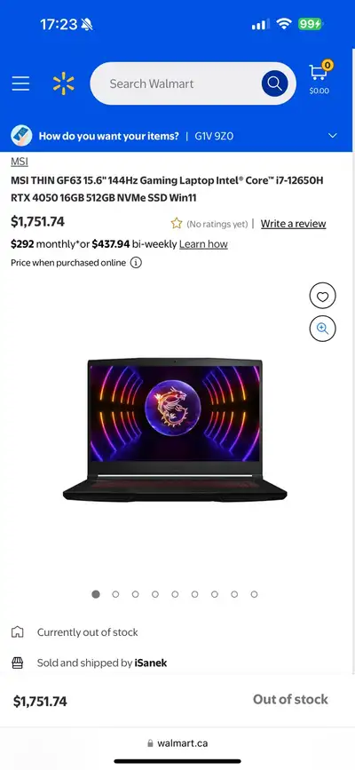 MSI Thin GF63 Gaming Laptop, View more