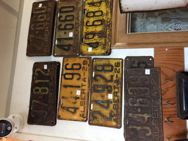 Canadian license plates for sale in Arts & Collectibles in Red Deer