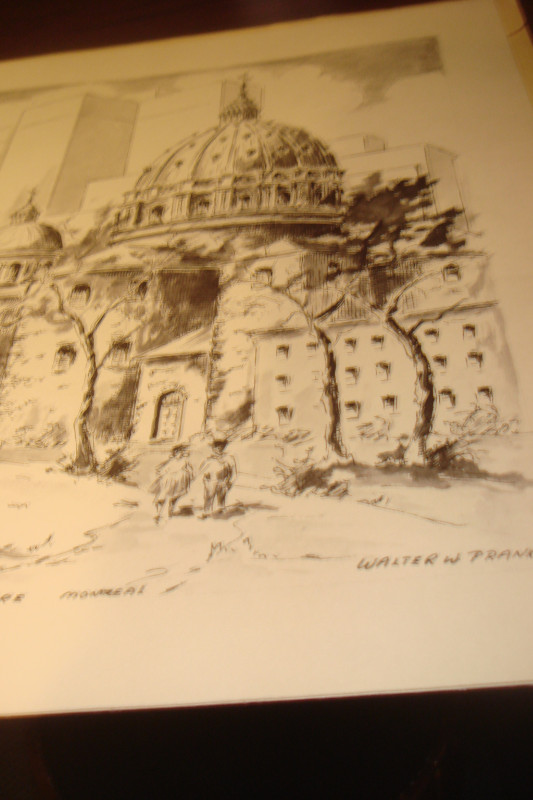 First Series of Walter Pranke Pen & Ink Drawings of Old Montreal dans Art et objets de collection  à Ville de Montréal - Image 4