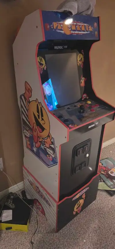Pac-Man arcade machine & stool, View more