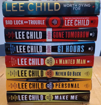 $3-$7 Books - Lee Child - Jack Reacher - Hardcover & Paperback