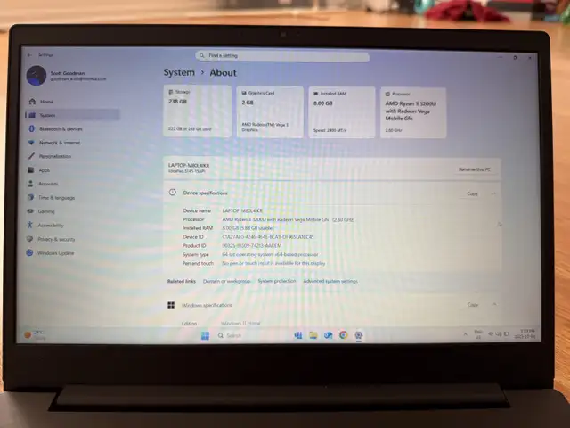 Lenovo ideapad s145 256gb ssd amd ryzen 3 perfect laptop in Laptops in City of Toronto - Image 4