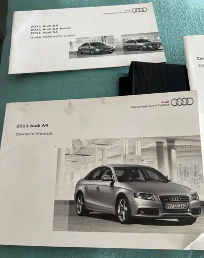 2011 Audi a4 owners manual.