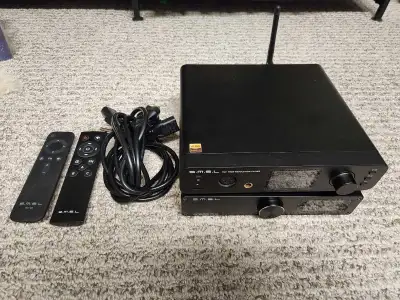 Smsl ao200 mk2 stereo amplifier + Smsl dp3 digital player, View more