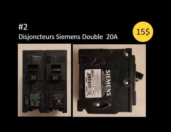 Disjoncteurs DOUBLE
VOIR PHOTOS  
Modèles et prix variés
 dans Outils électriques  à Ville de Montréal - Image 2