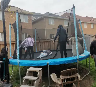 14ft Trampoline w/Enclosure, View more