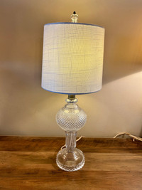 Lampe de table en cristal vintage crystal glass table lamp