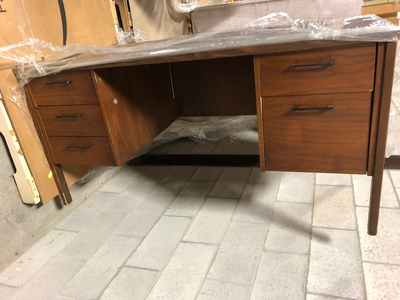FREE - Dark Brown Wooden Desk - 60" L x 30" W x 29" H, View more