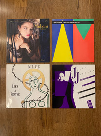 Set 39: 80s Madonna and Janet vinyl records
