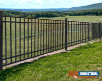 284' Industrial Ornamental Fencing Line 7’×5’-40 Panels & 1 Gate