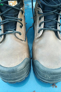 Terra steel toe work boots Canadian-made