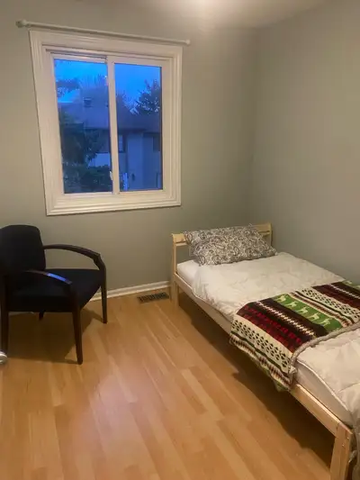 Private ones bedroom available for rent now. Shared full bathroom and 1/2 bathroom with 2 other bedr...