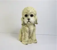 Mid-Century Ceramic Poodle Dog Sculpture 10" Tall