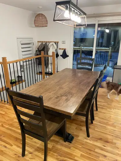 HARD WOOD DINNER TABLE, View more