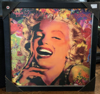 Framed Art Print Marilyn Monroe 21” x 21”