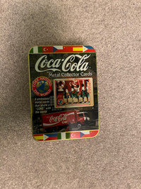 Coca Cola Metal Collector Cards AROUND THE WORLD 1996 (SEALED)