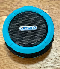 Victsing BH114A Portable Shower Speaker Blue Round Bluetooth