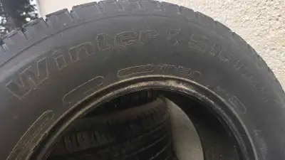 Offering a pair of 215/70R15 BFGoodrich Winter Slalom winter tires. These tires are used but still h...
