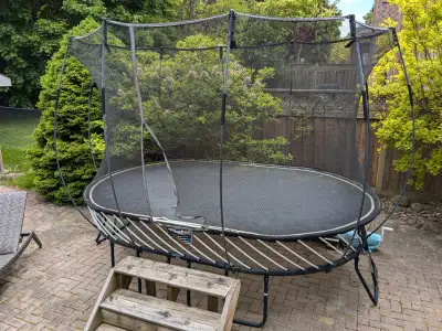Medium oval Springfree trampoline for sale. Asking $550. Buyer will need to disassemble. Pick up in...