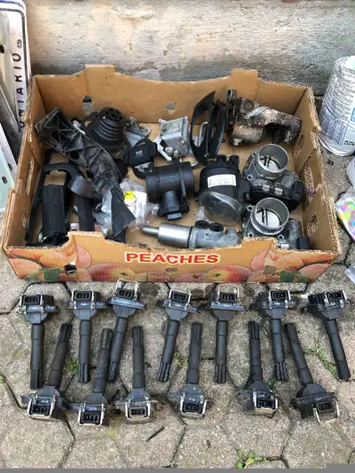 Cleaning out garage, TONS of Audi A4 (B5) Parts for 96-00 Audi A4: Ignition Coils MAF Sensors Thrott...