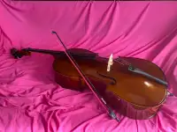 4/4 Cello with hard case & accessories 