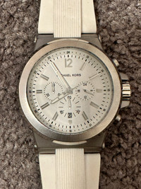 Michael Kors Watch with white band 
