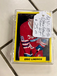 Eric Lindros 89-90 Oshawa Generals Team Set Booth 263