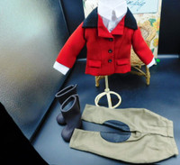 21 IN EFFANBEE DOLL RIDING OUTFIT JACKET, BLOUSE, HAT, BOOTS