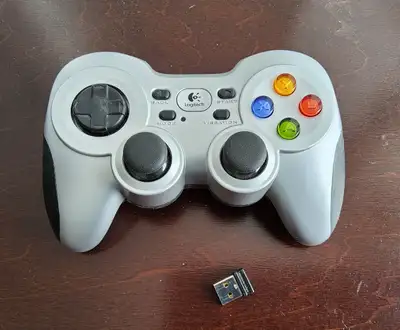 Logitech wireless controller with USB dongle in excellent shape, View more