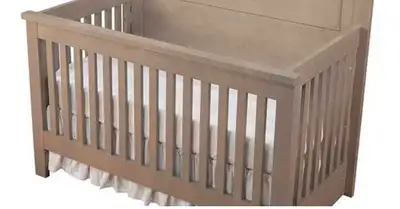 Convertible crib to double bed wooden frame, View more