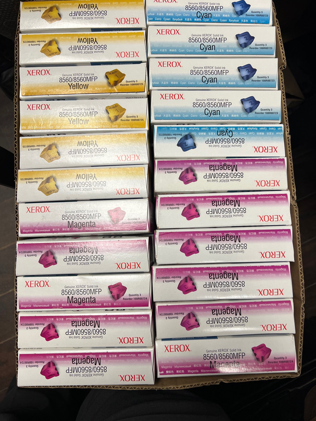 Genuine Xerox Solid Ink8560/8560MFP color cubes Each 85$ in Other Business & Industrial in La Ronge